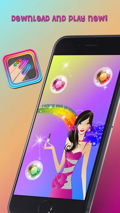 Zrzuty ekranu Fancy Nails Design Beauty Salon – Nail Art Makeover Game For Girls