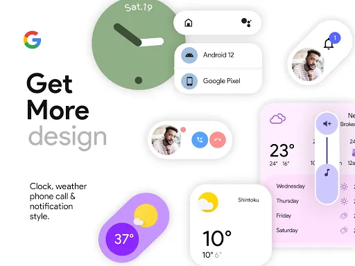 Android 12 U for kwgt应用截图