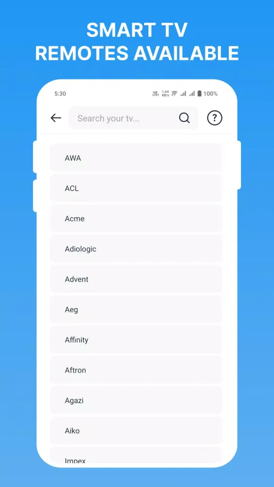 Screenshot di Remote Control for Android TV