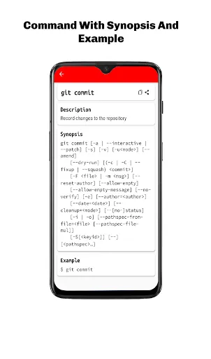 Screenshot di Git Commands - Handbook