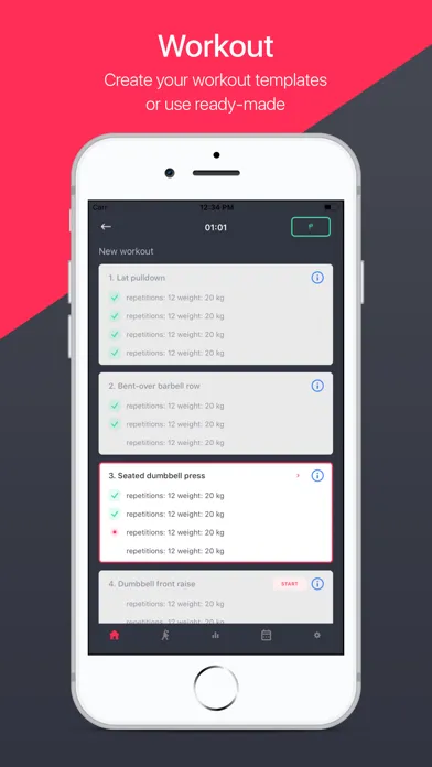 FitNote24 - дневник тренировок应用截图