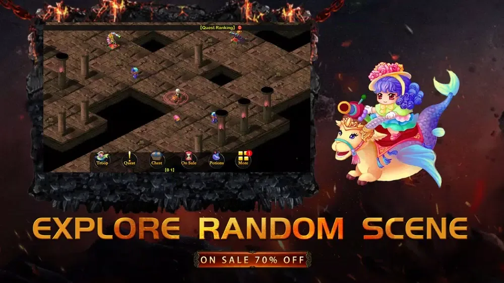 Capturas de tela do Angel Town 6- Dungeon RPG