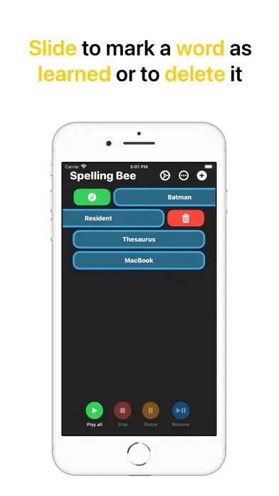 Capturas de pantalla de Spelling Bee: Custom words