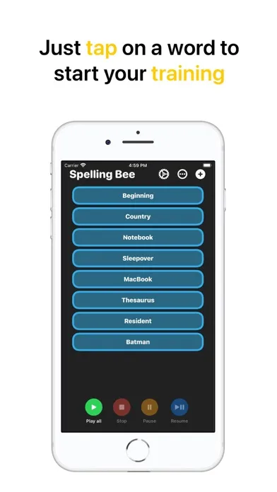 Capturas de pantalla de Spelling Bee: Custom words