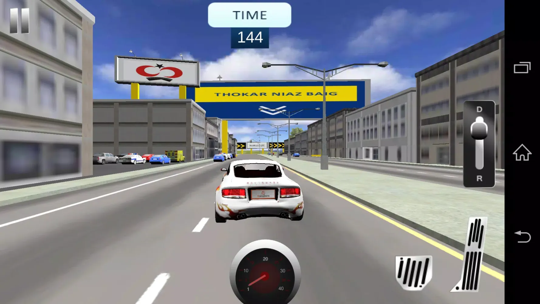 Ảnh chụp màn hình của 3D Car Racing Ranglerz
