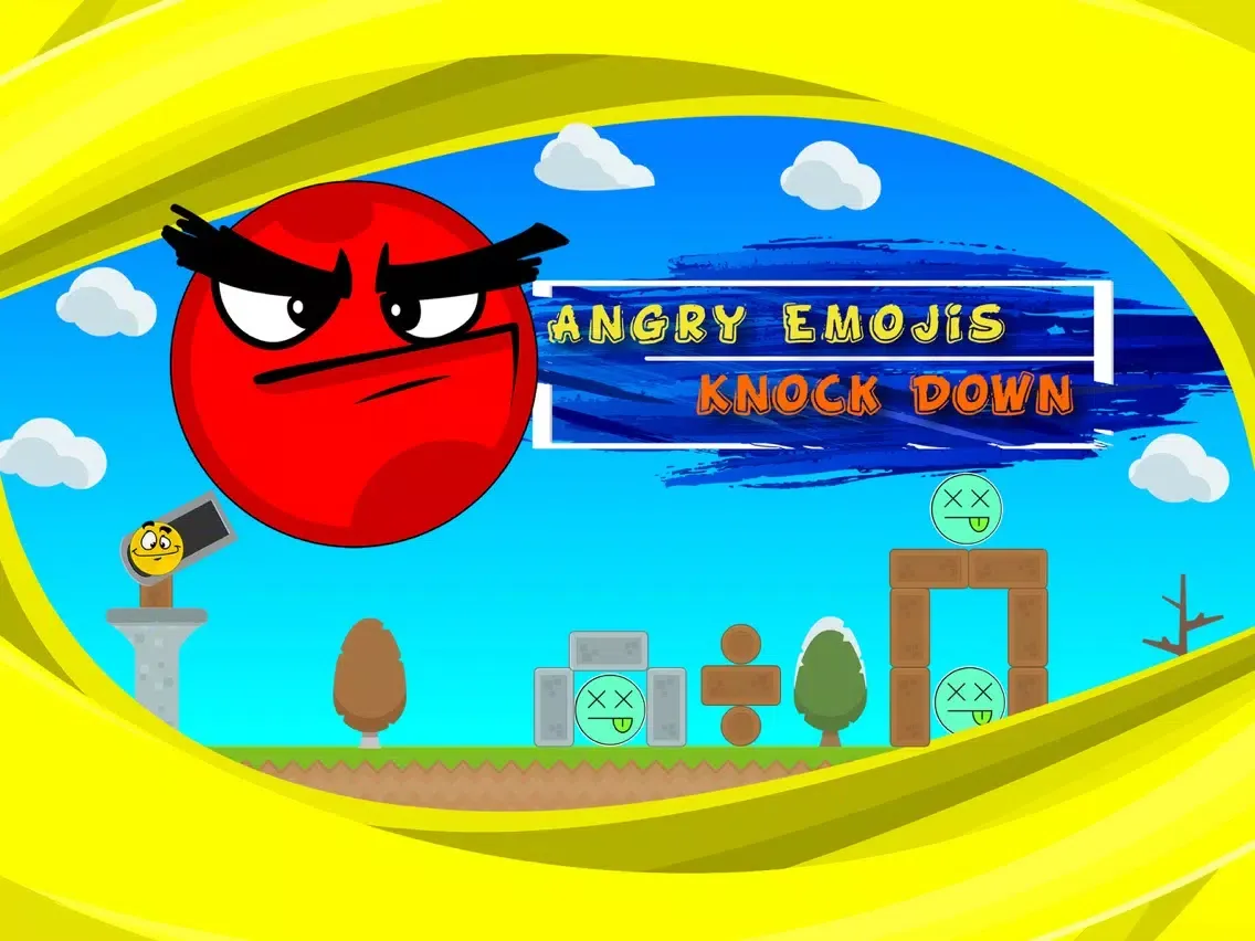 Angry Emojis Knock Down iPad  스크린샷