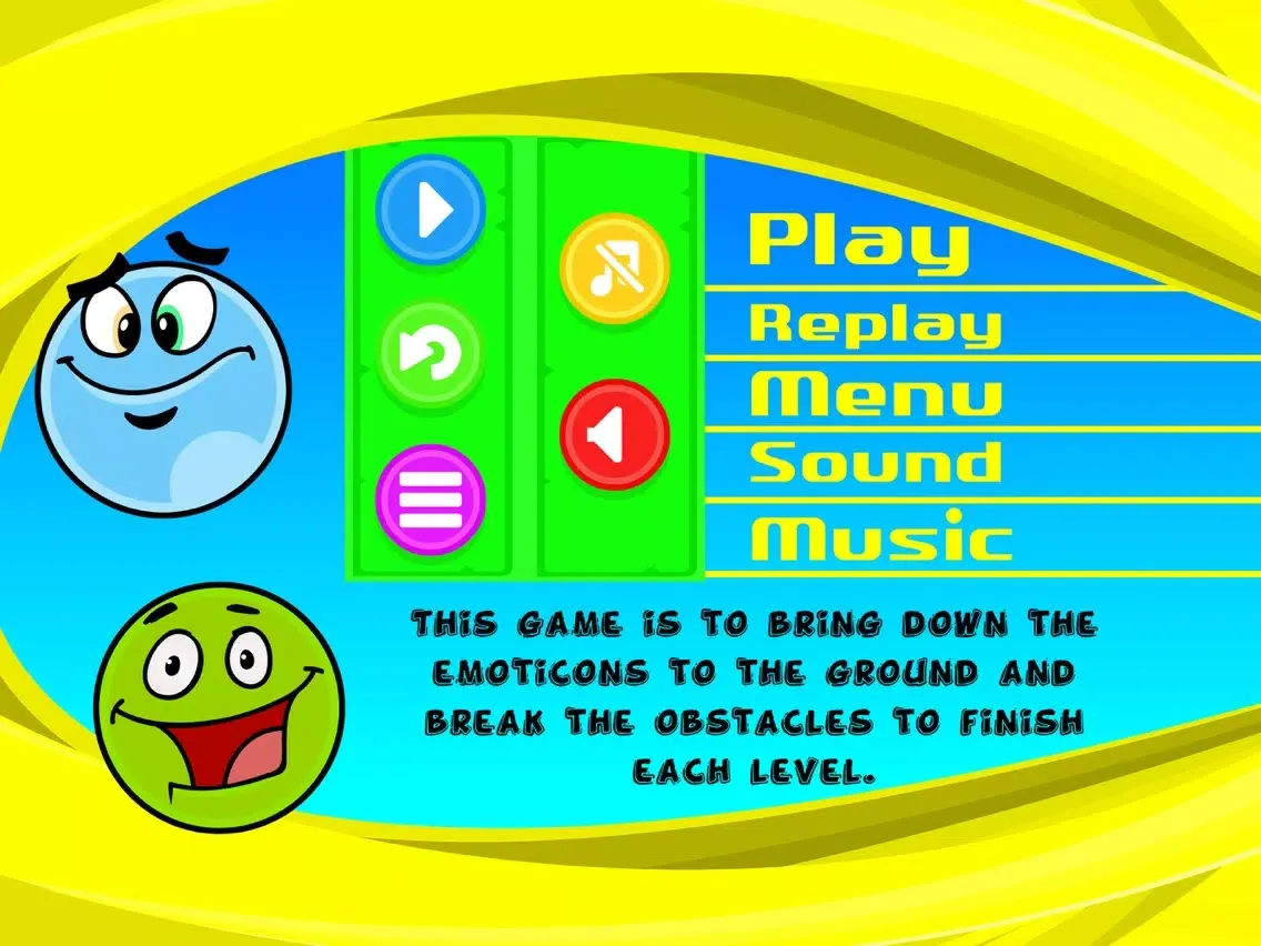 Angry Emojis Knock Down iPad  스크린샷