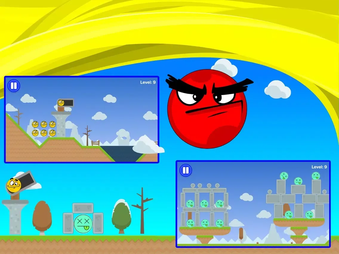 Angry Emojis Knock Down iPad  스크린샷