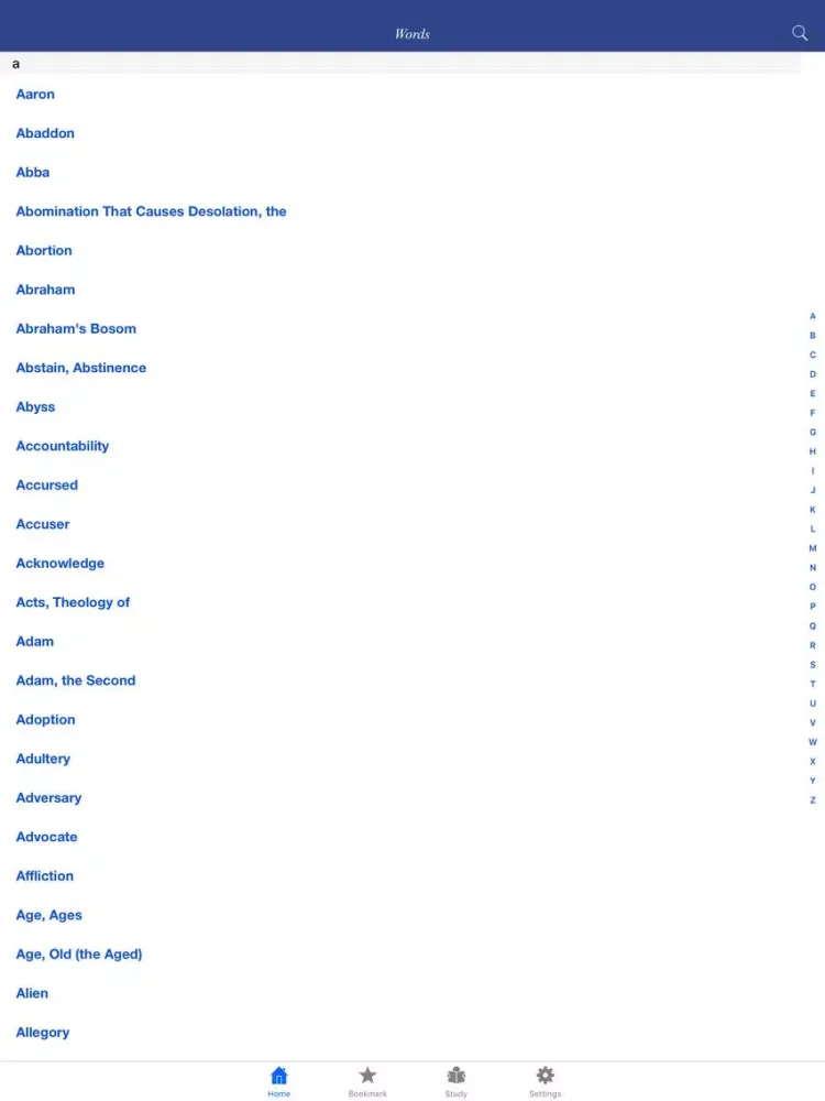 Zrzuty ekranu Evangelical Dictionary of Theology - Baker iPad 