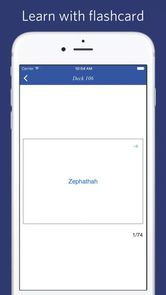 Ảnh chụp màn hình của Nave's Topical Bible - flashcard