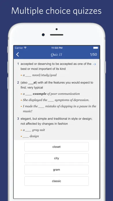 Oxford vocabulary 3000 - quiz, flashcard Ekran Görüntüleri