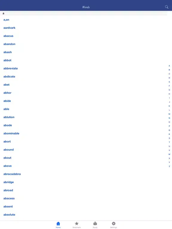 Word Origin Dictionary - a dictionary of etymology iPad  Screenshots
