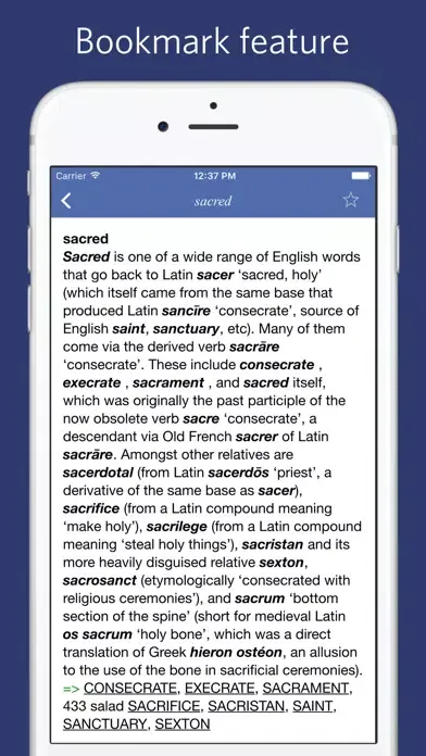 Word Origin Dictionary - a dictionary of etymology Screenshots