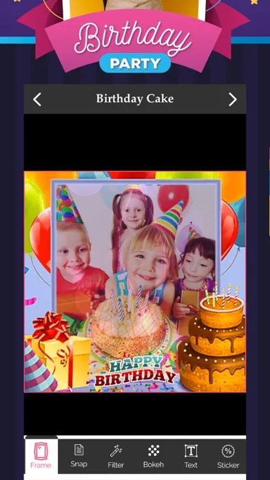 ภาพหน้าจอของ Birthday Cake Frames & Photo