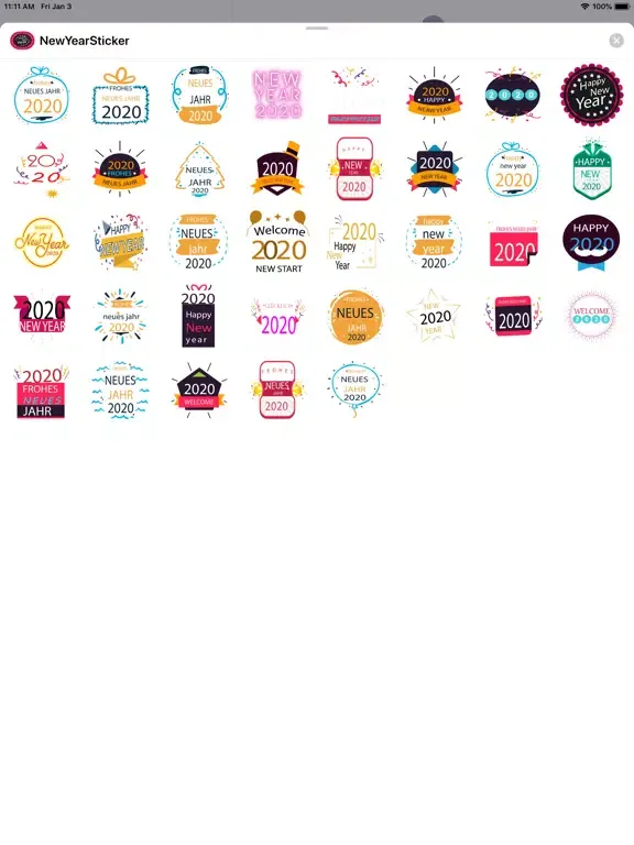 تصاویر New Year Stickers For WA iPad 