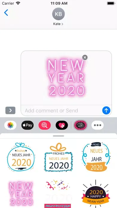 تصاویر New Year Stickers For WA
