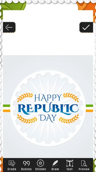 Republic Day Cards & Frame Ekran Görüntüleri