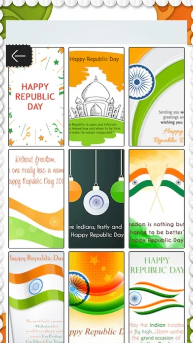 Republic Day Cards & Frame Ekran Görüntüleri