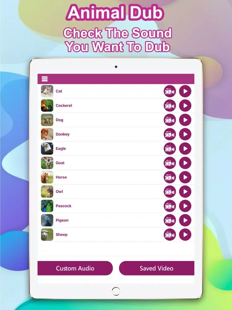 Animal Dub iPad  Screenshots