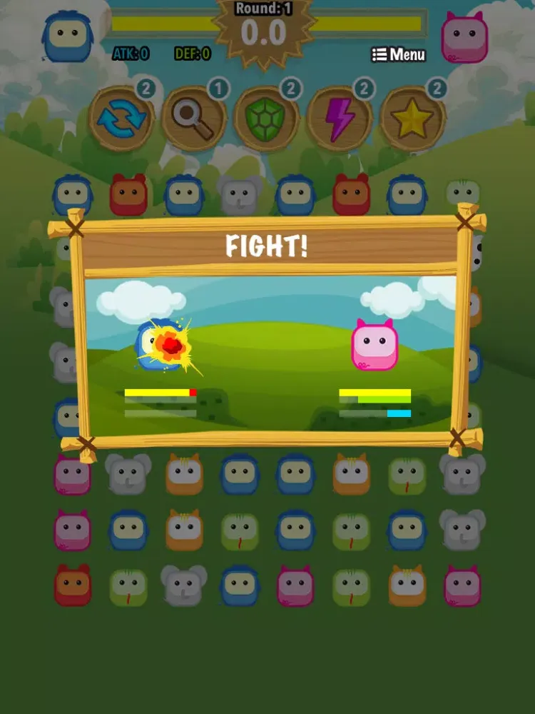 Capturas de tela do Animals Match Battle: Multi-Player Pets Puzzle with Wild Friends iPad 