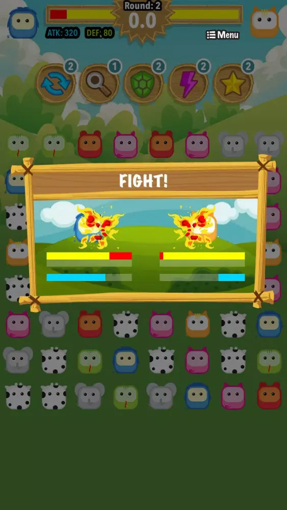 Capturas de tela do Animals Match Battle: Multi-Player Pets Puzzle with Wild Friends