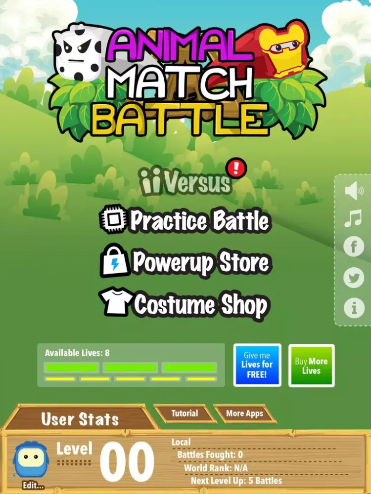 Animals Match Battle: Multi-Player Pets Puzzle with Wild Friends iPad  Ekran Görüntüleri