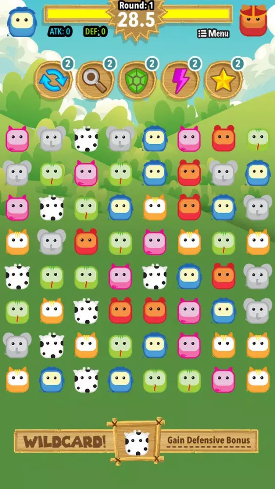 Animals Match Battle: Multi-Player Pets Puzzle with Wild Friends Ekran Görüntüleri