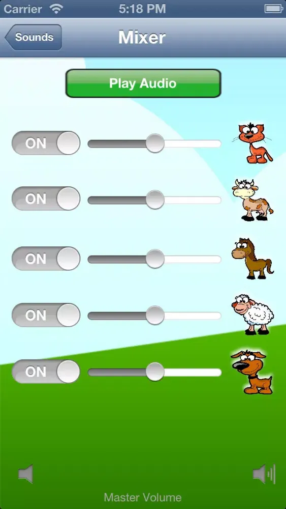 Animal sounds for kids: learn the sounds of a dog, cow, cat, sheep and horse স্ক্রিনশট