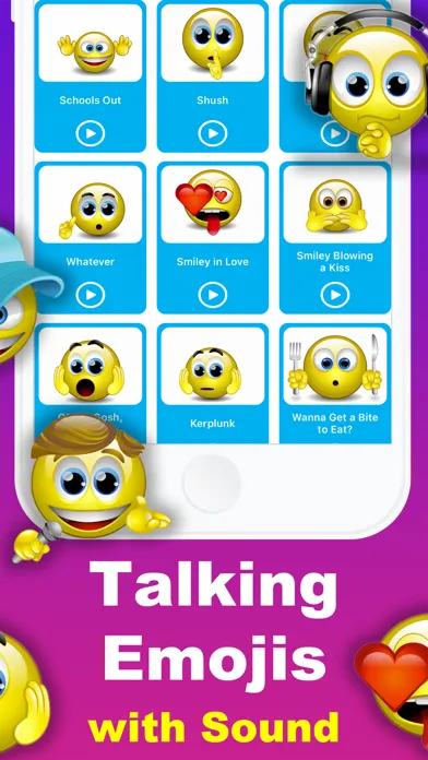 Скриншоты Animated Emoji 3D Sticker GIF