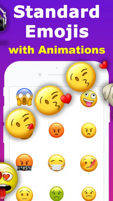 Скриншоты Animated Emoji 3D Sticker GIF
