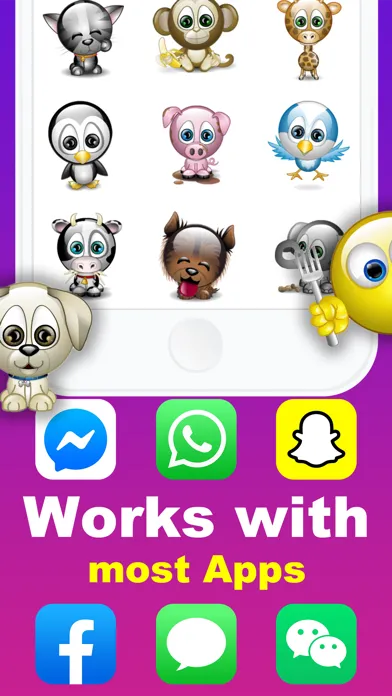 Скриншоты Animated Emoji 3D Sticker GIF