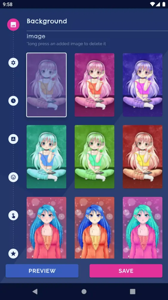 Anime Sakura Live Wallpaper Screenshots