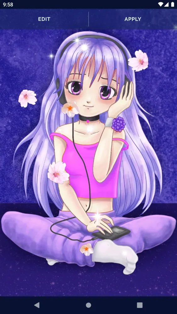Anime Sakura Live Wallpaper Screenshots