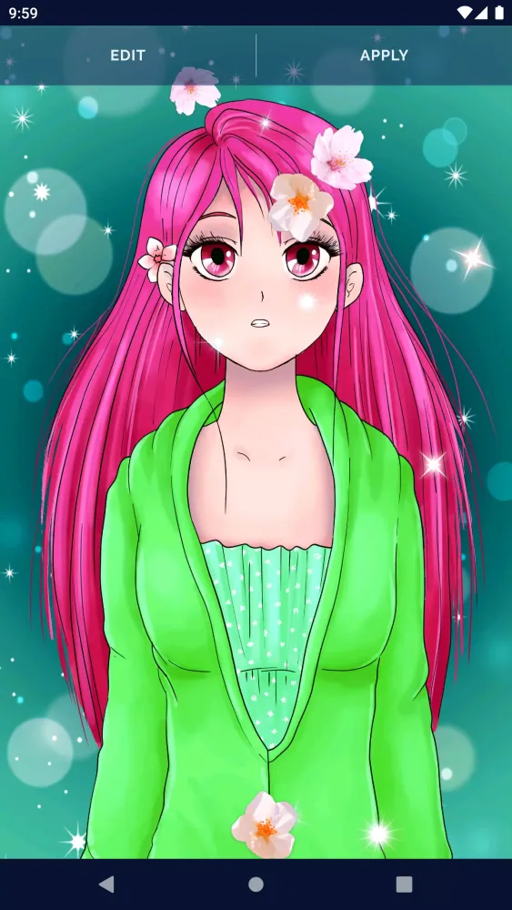 Anime Sakura Live Wallpaper Screenshots