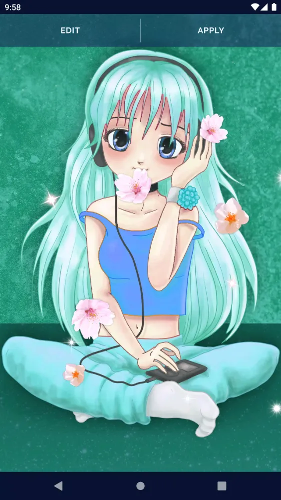 Anime Sakura Live Wallpaper Screenshots