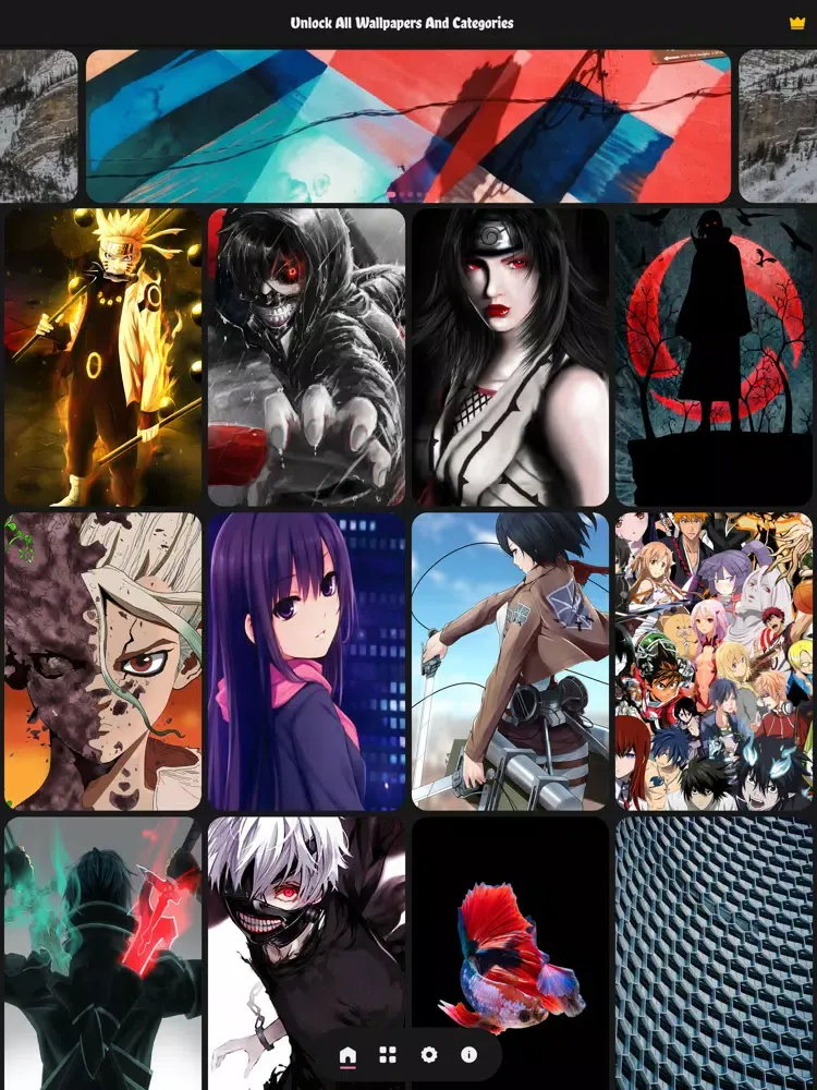 Скриншоты Anime Wallpapers live iPad 