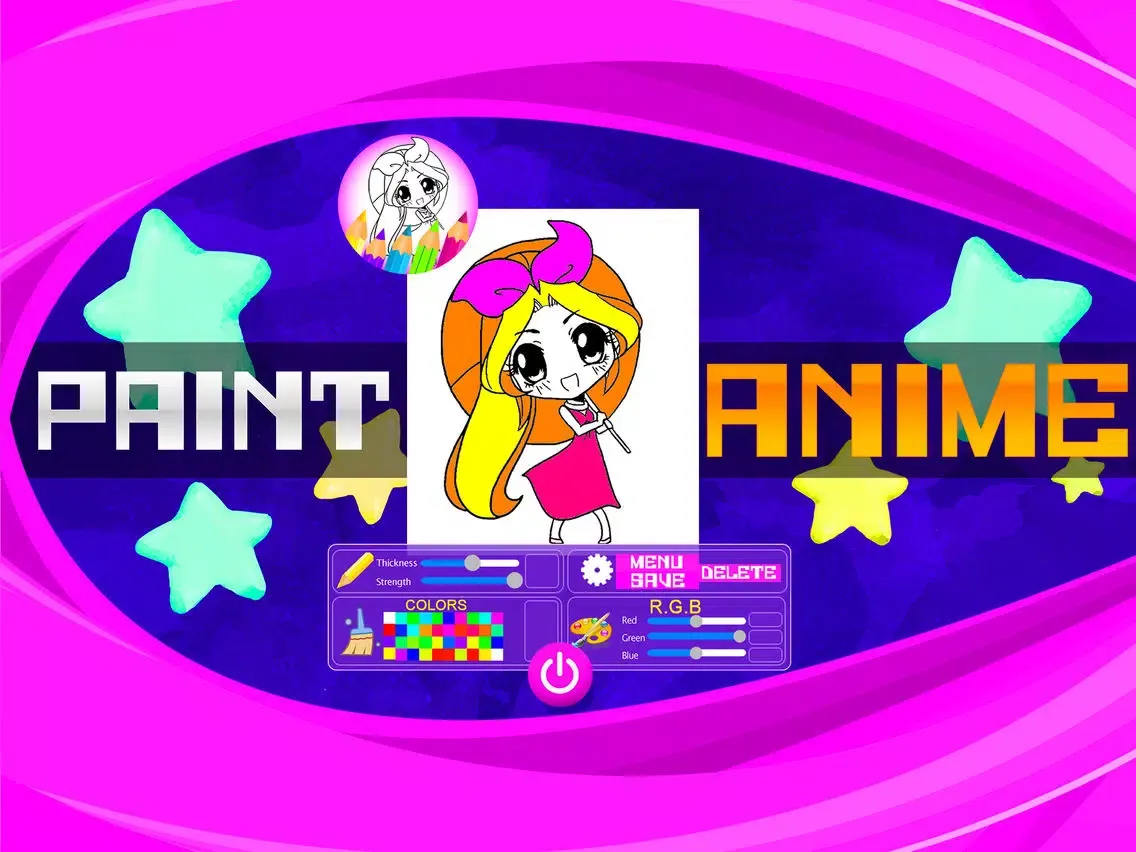 Anime Chibi Book to Paint iPad  Screenshots