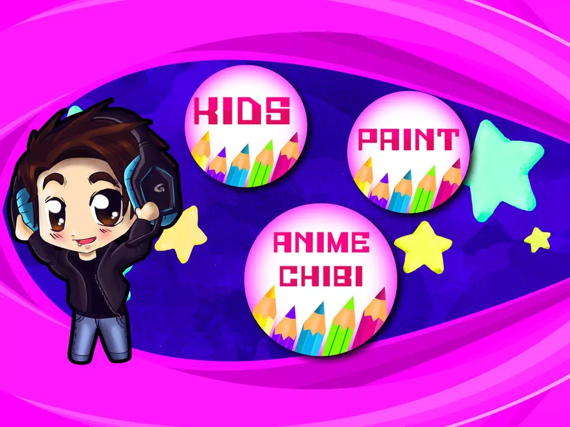 Anime Chibi Book to Paint iPad  Screenshots