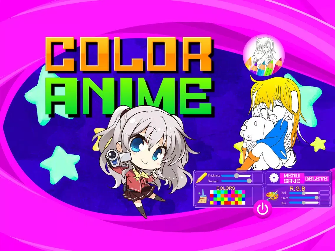 Anime Chibi Book to Paint iPad  Screenshots