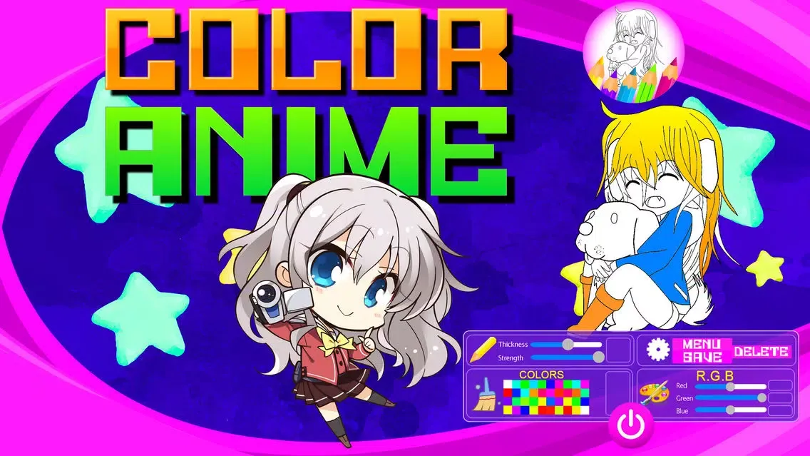 Anime Chibi Book to Paint Screenshots