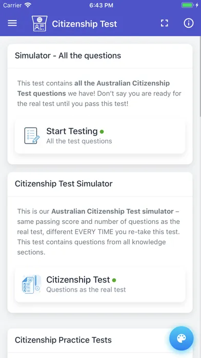 Australian Citizenship Tests应用截图