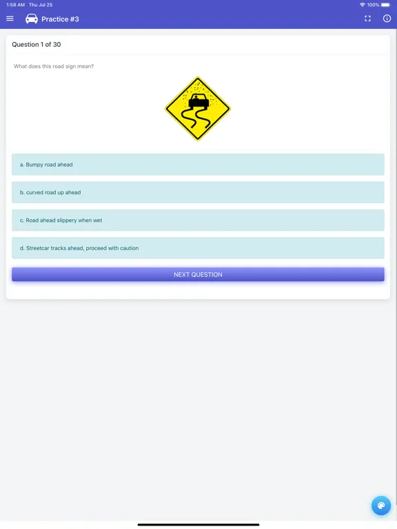 Quebec Class 5 Driving Test iPad  Screenshots