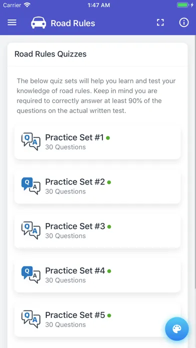 Quebec Class 5 Driving Test Screenshots