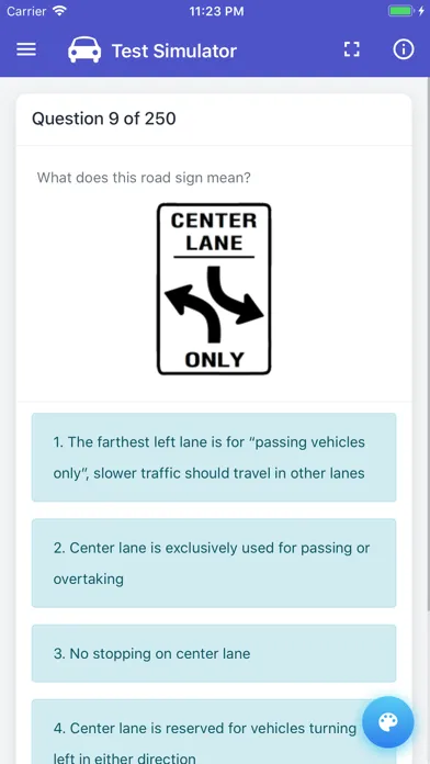 Ảnh chụp màn hình của Arkansas DMV Permit Test