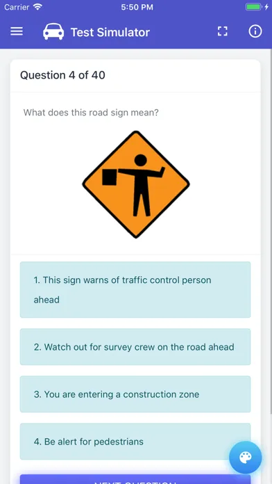 Screenshot di Idaho DMV Permit Test