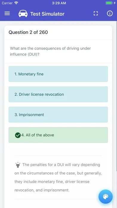 VA DMV Test スクリーンショット