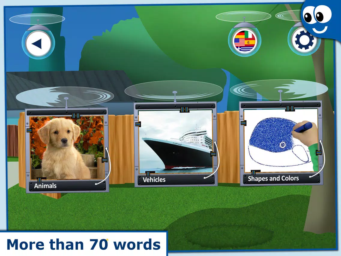 Capturas de tela do Flying First Words for Kids and Toddlers: Preschool learning reading through letter recognition and spelling iPad 