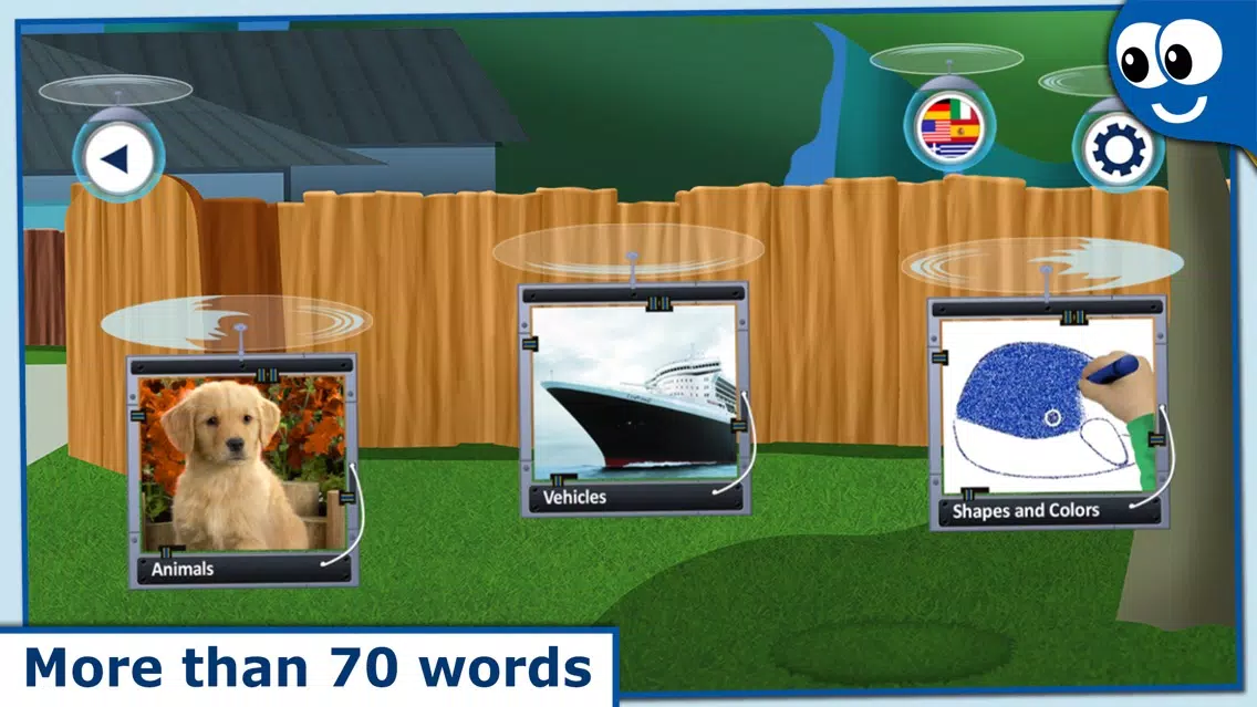 Capturas de tela do Flying First Words for Kids and Toddlers: Preschool learning reading through letter recognition and spelling