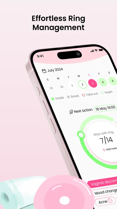 Ring Tracker: Contraceptive Ekran Görüntüleri
