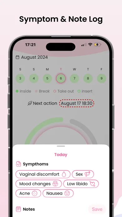 Ring Tracker: Contraceptive Ekran Görüntüleri